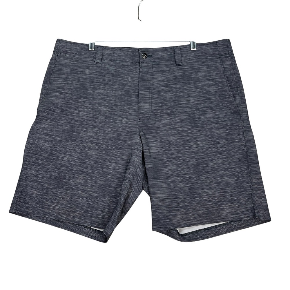 Callaway Golf Shorts Men 38 Gray Heathered Chevron Performance Stretch Waistband